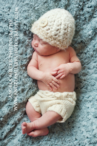 0-3 - X-Small Blue Hand Knit Wool Soaker, Diaper Cover and Photography Prop