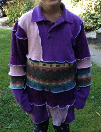 Purple Recycled Wool Sweater