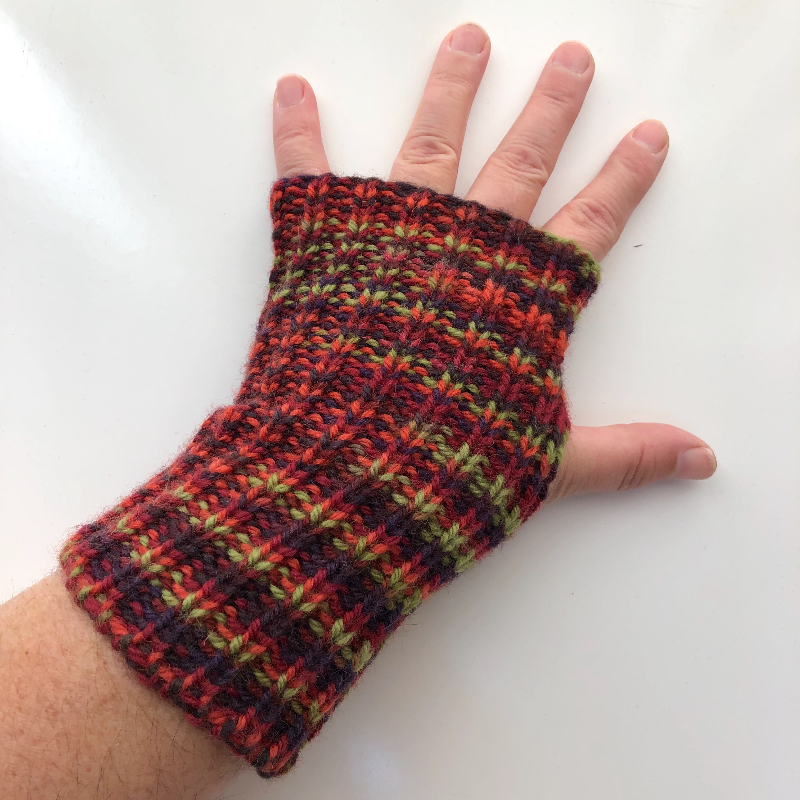 Autumn Wool Fingerless Gloves / Arm Warmers