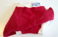 Recycled Red Cashmere Skirtie Soaker