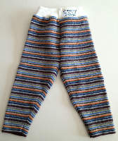  Large Recycled Striped Longies with Interlock Waistband