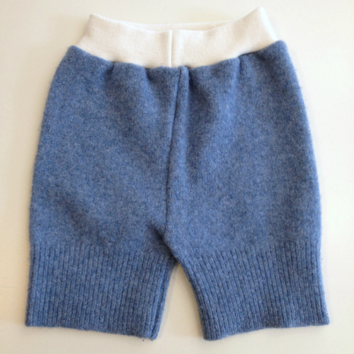 Medium Blue Recycled wool Shorties