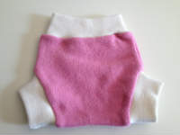 Small Pink Recycled Wool Soaker with Wool Interlock 