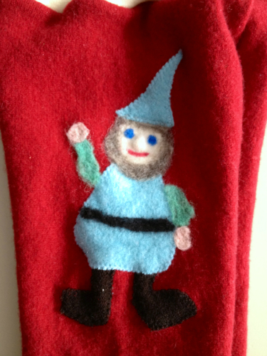  Large Recycled Cashmere Gnome Longies with Interlock Waistband