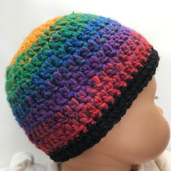 Rainbow Crocheted Baby Acrylic Hat