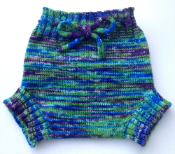6-18 months Diaper Cover Wool - Medium-Large Machine knit Hand dyed Wool Soaker