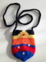 Small Felted Crocheted Wonder Woman Purse