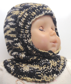 0-9 months - Wool Balaclava - Baby Hat