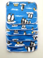Sale -- Blue Penguin Flannel and Cotton terry Cloth Wipes