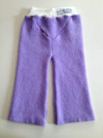 Lavender Recycled Wool Longies with Interlock Waistband