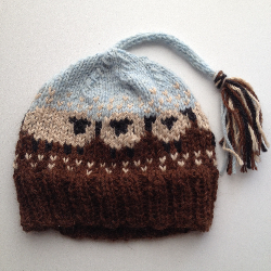 0-6 months - Extra Soft Cashmere Wool and Alpaca Sheep Hat