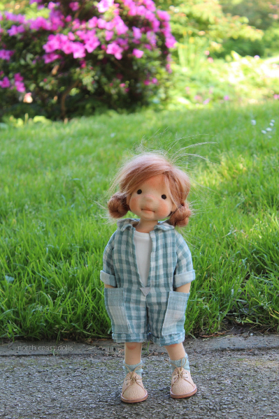 Bertille 14" natural fiber doll