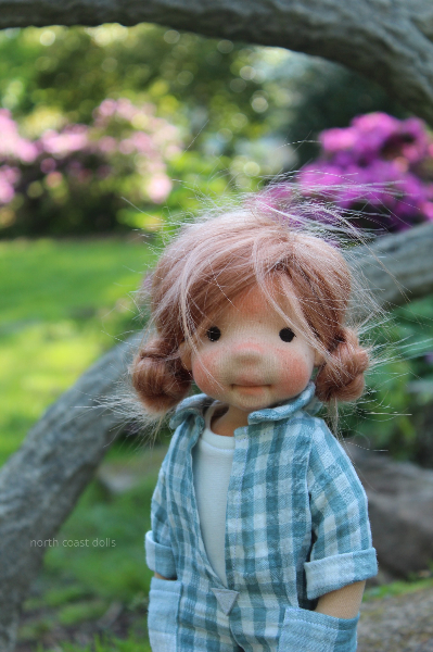 Bertille 14" natural fiber doll