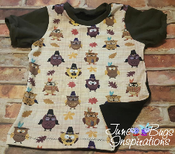 4T Thanksgiving Owl Neverland Tee