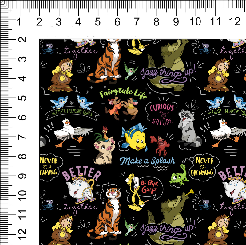1yd cut R-59 BFF Small Black Swim Retail