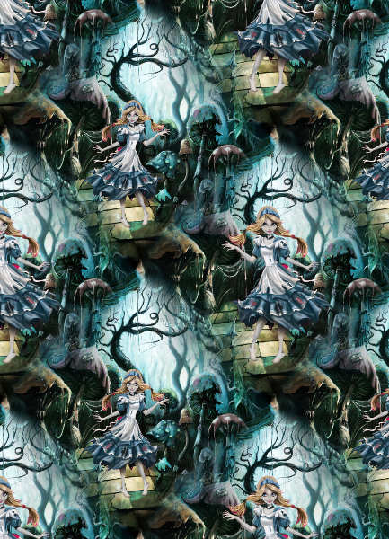 1yd cut Custom Cotton Lycra Small Alice Retail