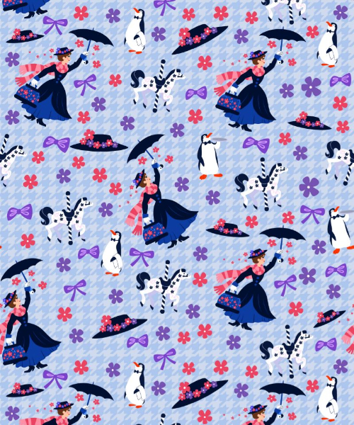 1yd Cut Practically Perfect Small Scale woven  Fabric Retail