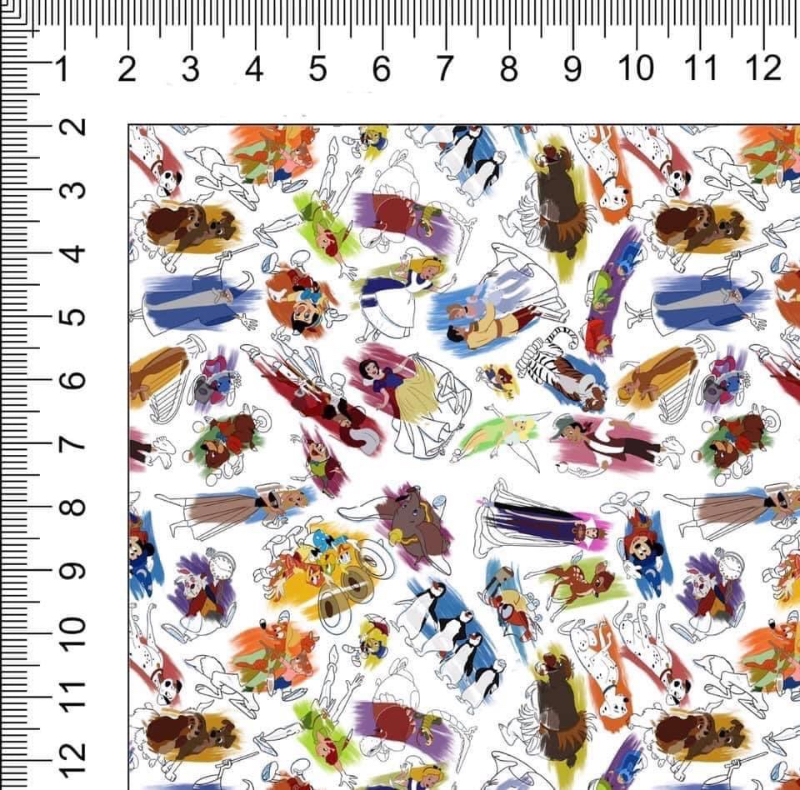 1yd Cut Small Scale Painted Ink Cotton Lycra Retail