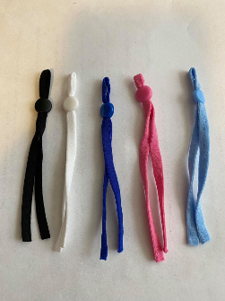 Colored Elastic (set of 2) with Rubber Round toggles