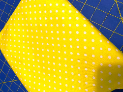 Yellow with White Polka Dots  C/L - 1 yd. cut