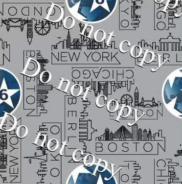 R106 Six Star Majors Grey (A Foreman Fabrics Design)