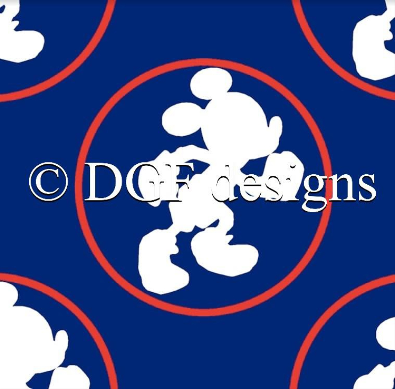 R93 Running Mouse Red/White/Blue Small Scale