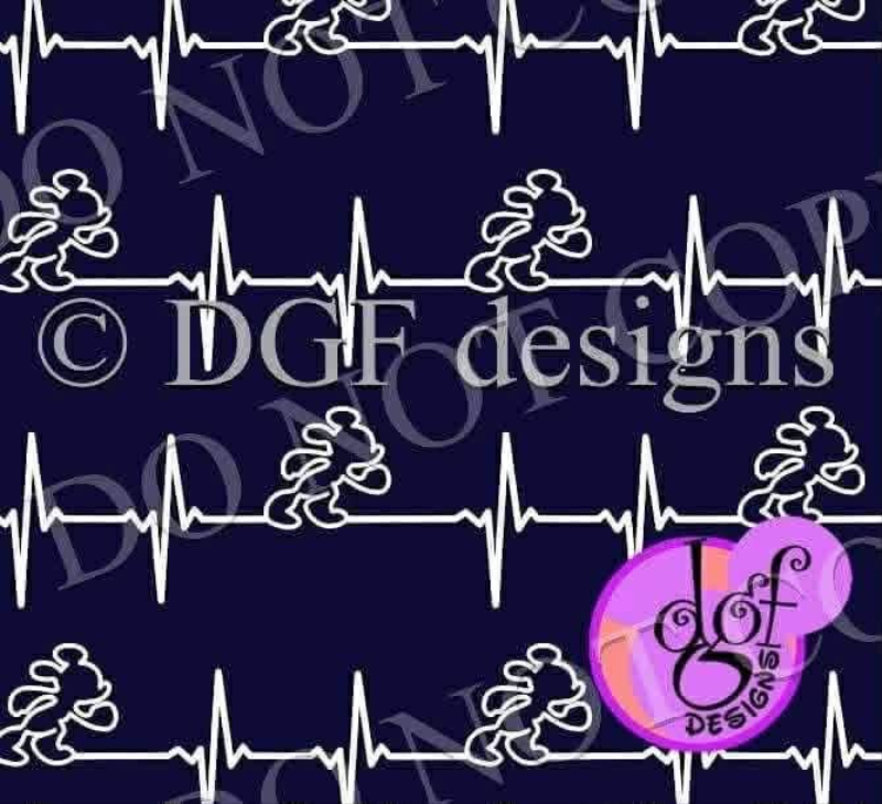 R106 Mouse Runner Heartbeat Navy/White
