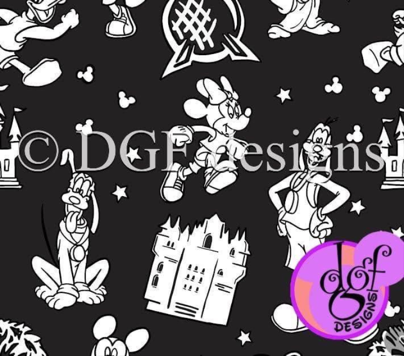 R103 Running With Character Monochrome LARGE SCALE