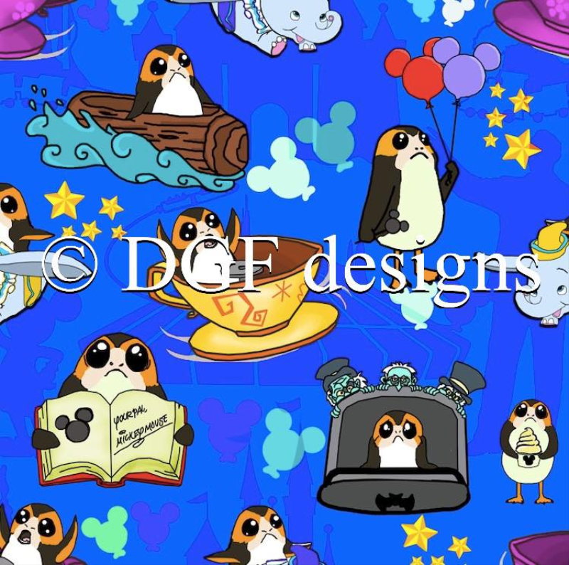 R100 Porgs at the Park Blue Large Scale