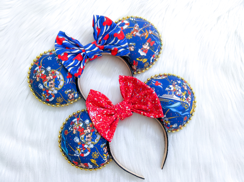 Cruise Characters EARS (Red Glitz Bow)