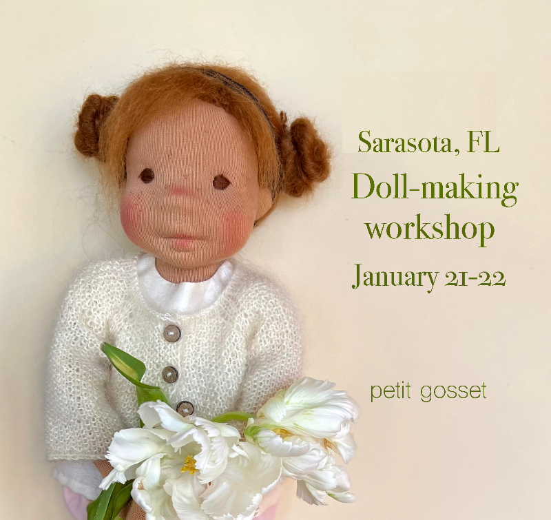 Doll-making workshop on January 21-22d  - NON-REFUNDABLE deposit