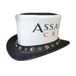 Assassins Creed Theme Crown Leather Top Hat