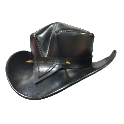 Wicked Rambler Black Leather Hat