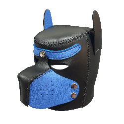 Full Head Leather Dog Mask Hood