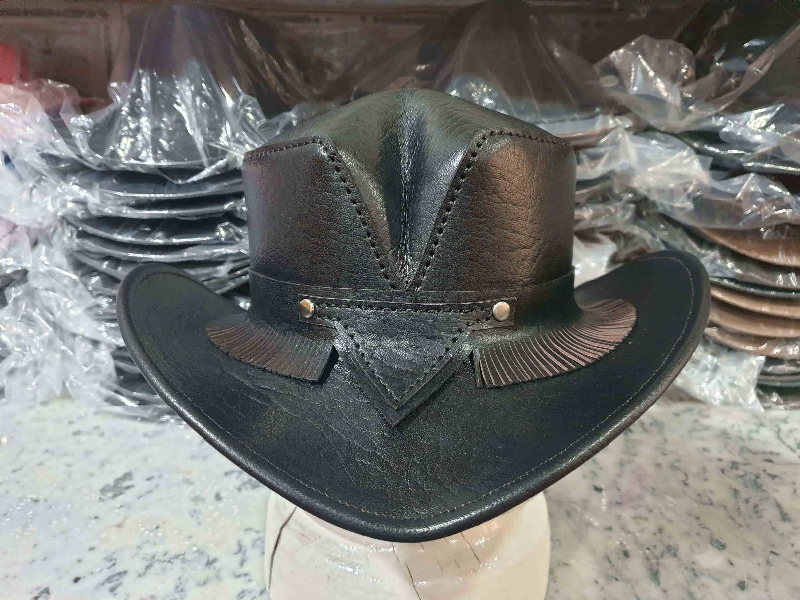 Rambler Fringed Band Leather Hat