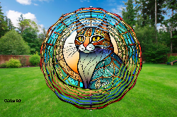 Cats 03 3D Wind Spinner
