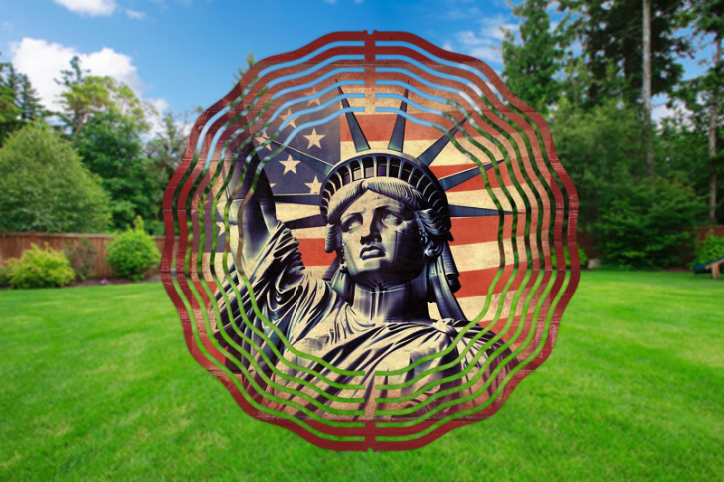 Lady Liberty 3D Wind Spinner