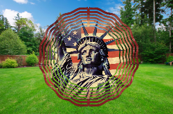 Lady Liberty 3D Wind Spinner