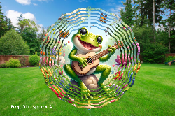 Frog 4  3D Wind Spinner