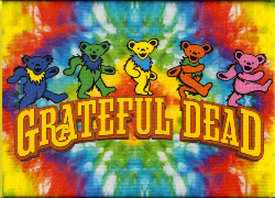 Grateful Dead Dancing Bears - 3"x4" - Unscented Air Freshener Blanks