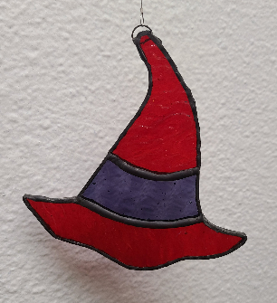 Witches Hat Stained Glass