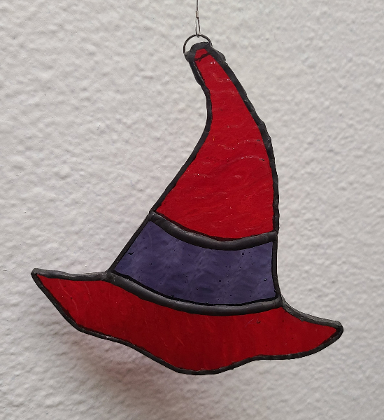 Witches Hat Stained Glass