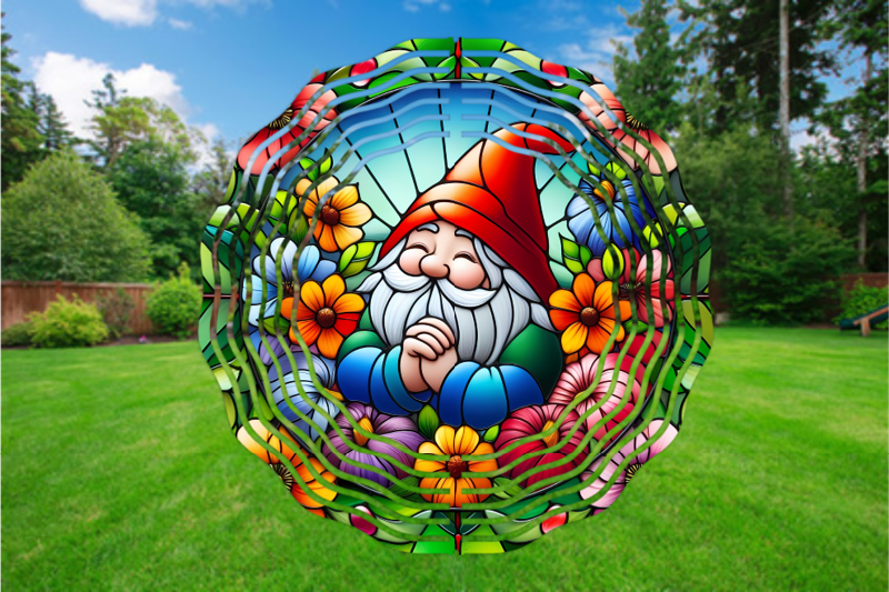 Garden Gnome 3D Wind Spinner