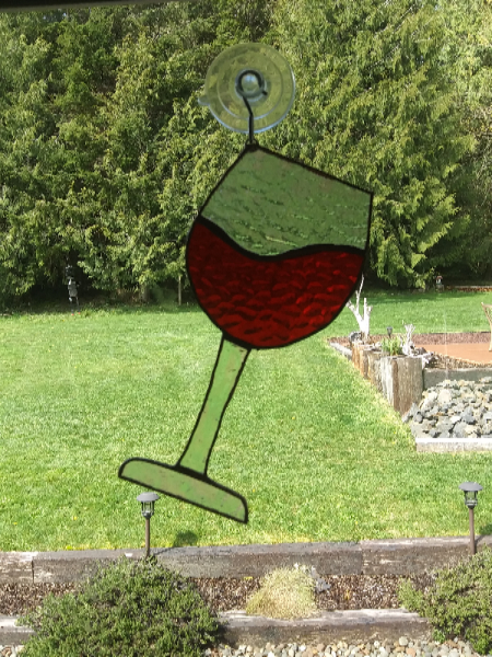 Stained Glass Red Wine