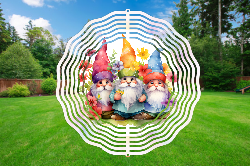 Gnome Trio 3D Wind Spinner