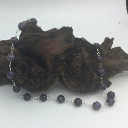 26” Purple Jasper Handmade OOAK Continuous Necklace