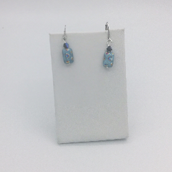 1 1/2” Handmade Czech bead earrings