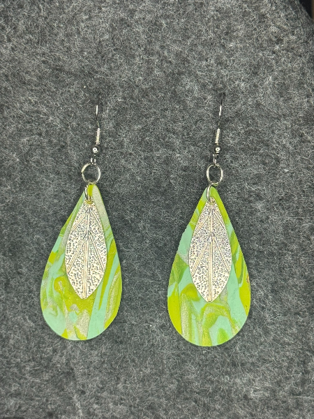 Marbled Greens with Silver Leaf