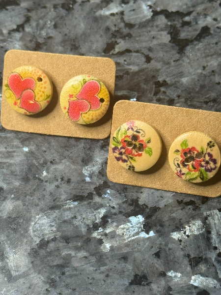 Wooden Flower Set