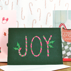 JOY  Greeting Card - 5”x7” with envelope